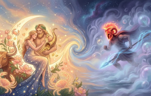 Venus Sextile Jupiter & Mars Conjunct Neptune